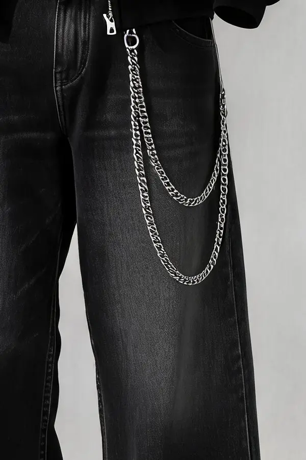 Illustration of the Double layer stainless steel pants chain